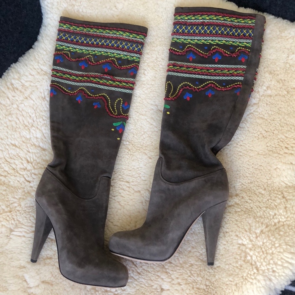 Bally brown suede boots - EU35 / AU5 - Picture 1 of 10